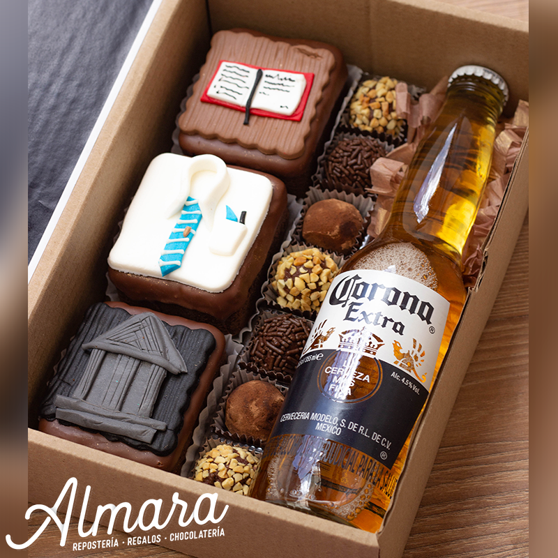 Caja De Cerveza Brownies Y Trufas Almara Reposteria Regalos Chocolateria Chocolates Pleasure Cupcakes En Laureles