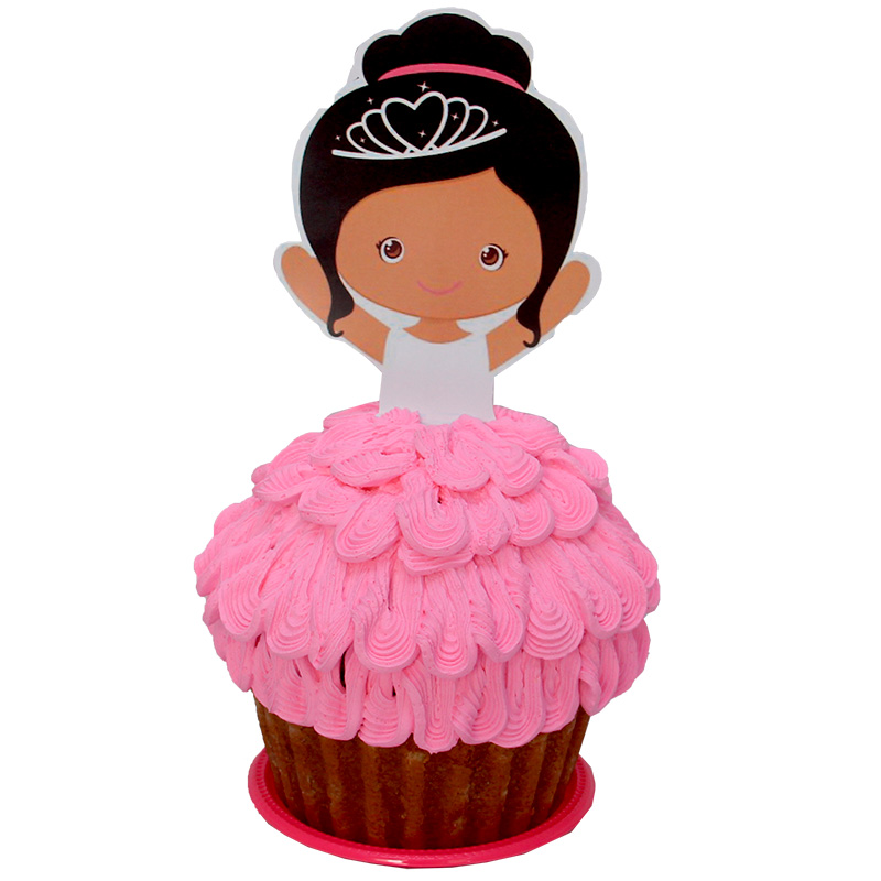 Cupcake Gigante Con Topper De Papel Almara Reposteria Regalos