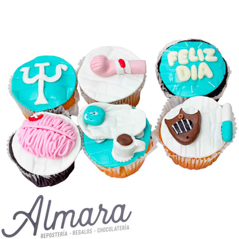 Cupcakes *6 Psicólogo Almara :: Reposteria - Regalos - Chocolateria |  Chocolates Pleasure | Cupcakes en Laureles